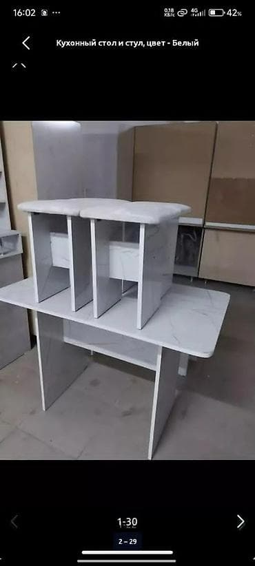 спальный гарнитур в рассрочку: Кухонный стол и стул, Новый, Платная доставка — 4