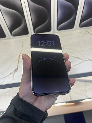 apple iphone 14 pro max: IPhone 14 Pro, Б/у, Deep Purple, Защитное стекло, Чехол, 100 % — 3