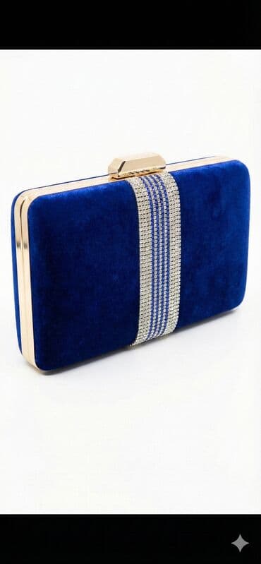 Клатч, Материал: Бархат, Женские, Новый