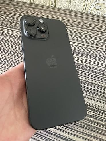 IPhone 16 Pro Max, Б/у, 256 ГБ, Black Titanium, Зарядное устройство, Защитное стекло, Чехол, 91 % — 2