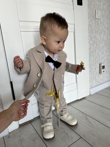 школьная форма для старшеклассников мальчиков: Комплект, цвет - Бежевый — 5