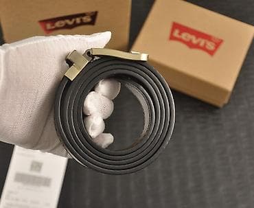 Сумки: Ремень, LeviS, Материал: Натуральная кожа, Мужские, Новый — 3