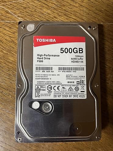 compact flash: Накопитель для ПК, Б/у, Toshiba, HDD, 512 ГБ, 3.5", Для ПК — 1