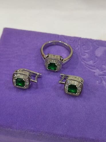 свадебные наборы ручной: Набор украшений, Проба 925, Женские, Новый — 10