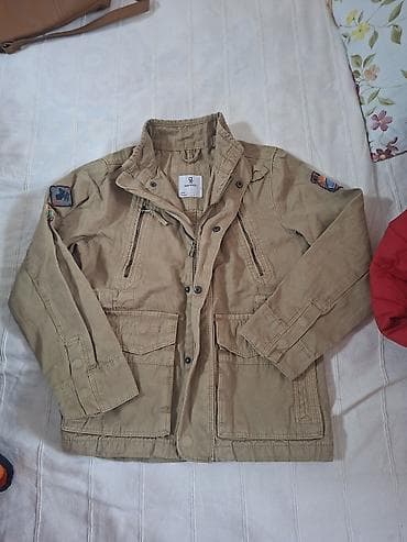 куртки осень: Куртка OVS (OVS Industry) мужская, цвет бежевый/хаки. Стиль — — 1