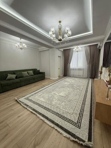 долго срочная квартира бишкек: 2 комнаты, Душевая кабина, Постельное белье, Кондиционер — 3