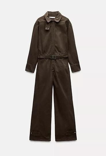 тактическая форма: Комбинезон ZARA, модель в стиле утилити. - Цвет: тёмно‑коричневый - — 2
