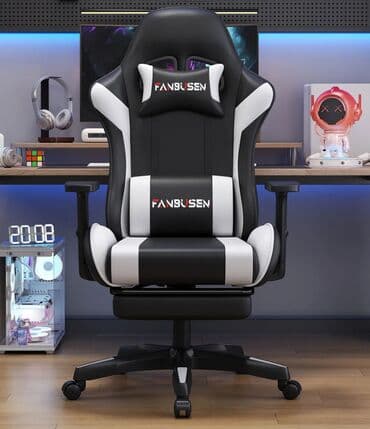 раскройный стол купить дешево: Игровое кресло, Новый, С колесиками, цвет - Черный, Экокожа — 2