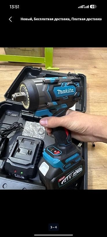 Аккумуляторный ударный гайковерт Makita (тип XGT), в комплектном — 1