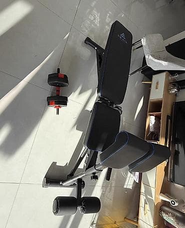 для зала: Многофункциональная скамья для домашнего тренинга с упором для — 2