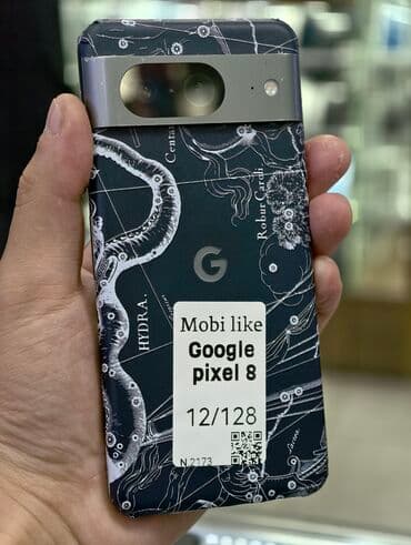 сломанные телефон: Google Pixel 8, Б/у, 128 ГБ, цвет - Черный, 2 SIM — 1