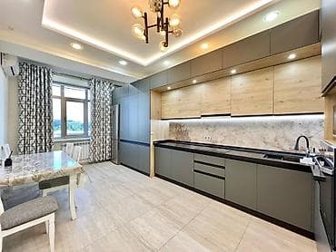 2 bedroom: 2 комнаты, Бишкек Парк ТРЦ Агентство недвижимости, Без животных, от 6 месяцев, от 1 года, С мебелью полностью — 5