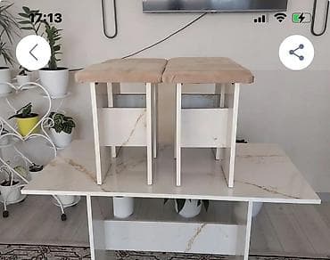 спальный гарнитур в рассрочку: Кухонный стол и стул, Новый, Платная доставка — 3