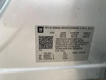 sprinter 2 2 cdi: Chevrolet Equinox: 2019 г., 1.5 л, Автомат, Бензин, Универсал — 7