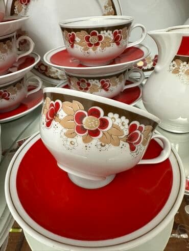 сервиз чайный: Редкость, изысканность, красота! Чайный сервиз ГДР из костяного — 5