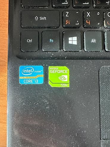 intel core: Ноутбук, Acer, 4 ГБ ОЭТ, Intel Core i3, 15.6 ", Колдонулган, Оюндар үчүн, эс тутум SSD — 4