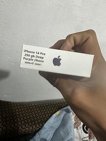 apple macbook: IPhone 14 Pro, Б/у, 256 ГБ, Deep Purple, 100 % — 2