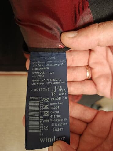 classic: Мужской классический костюм Windsor - Комплектация: пиджак и брюки. - — 4