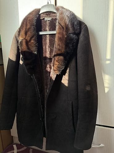 мурской пиджак: Мужская дублёнка Shengqi, тёмно‑коричневого цвета. Состояние отличное — 6