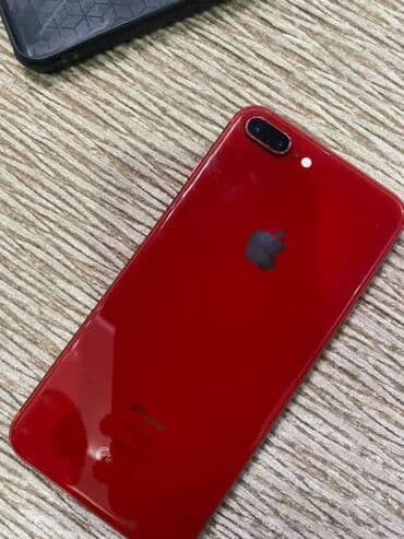 iphone icloud: IPhone 8 Plus, Б/у, 64 ГБ, Красный, Зарядное устройство, Защитное стекло, Чехол, 100 % — 3