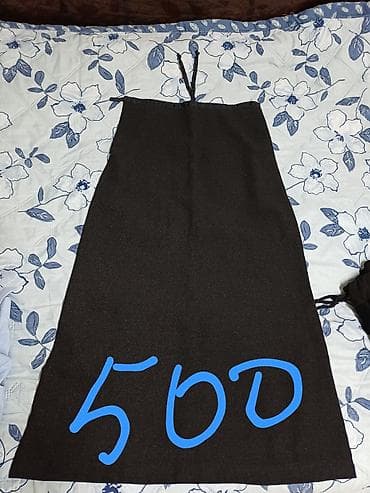 платье летние: Женская одежда, несколько позиций: 1) Платье красное с мелким — 7