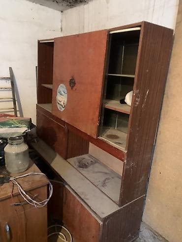 буфет кухонный бу: Стенка-шкаф, Тип стенки-шкафа: Советская, Другое назначение, Б/у, Особенности: Для хранения посуды — 1