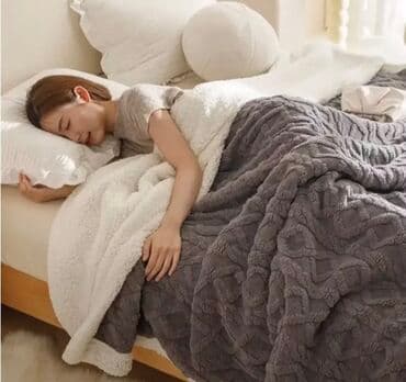 детское одеяло на овчине: Плед, Корея, Новый, Все сезоны, Двусторонний — 12