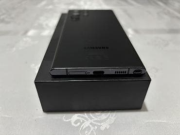 Мобильные телефоны: Samsung Galaxy S22 Ultra, Б/у, 256 ГБ, цвет - Черный, 2 SIM — 2