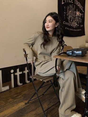 корейские вещи: Спортивный костюм, Топ, Штаны, XS, S, M — 1