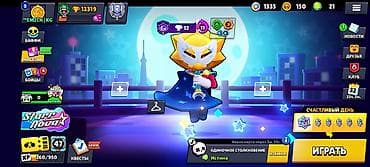 Игровой аккаунт Brawl Stars Основные параметры: - Трофеи: 13 319 -