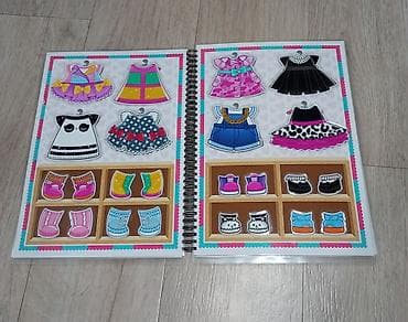 огромные плюшевые игрушки: Игры на липучках 
Альбом -одевашка на липучках "Модницы Лол" — 4