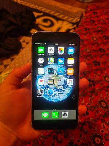 h13 pro plus mix: IPhone 6 Plus, Б/у, 16 ГБ, Серебристый, Защитное стекло, 83 % — 1