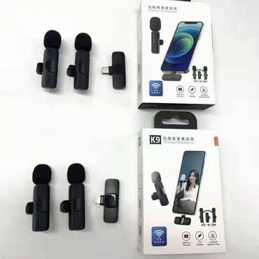 мини диктофоны: Беспроводной микрофон - петличка для Айфона/ микрофон для телефона — 1