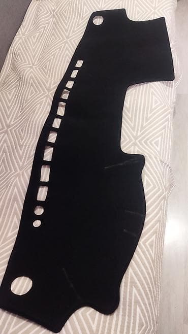 коврик для панели автомобиля: Ворсовые Накидка на панель Toyota, цвет - Черный, Самовывоз — 2