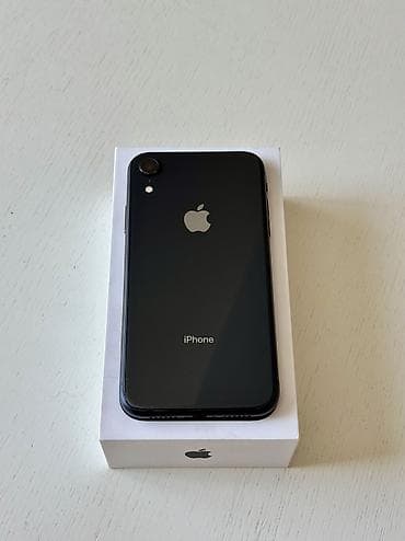 phone xr: IPhone Xr, Б/у, 128 ГБ, Black Titanium, Чехол, Коробка, 77 % — 1