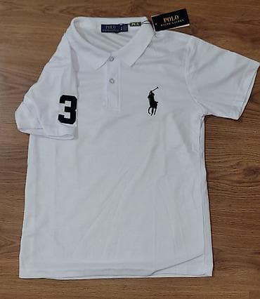 nike tech fleese: Мужская футболка, M, Polo Ralph Lauren, Новый, цвет - Белый, Бесплатная доставка — 4