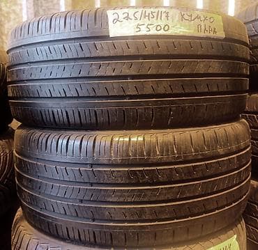 Транспорт: Шины 225 / 45 / R 17, Лето, Б/у, Пара, Легковые, Корея, Kumho — 1