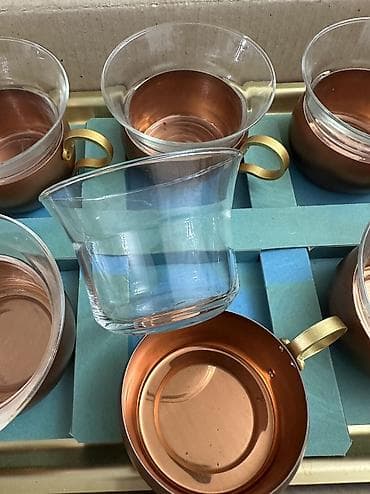 медная турка: Коллекционный чайный набор производства Германия (50-60-гг.) — 3