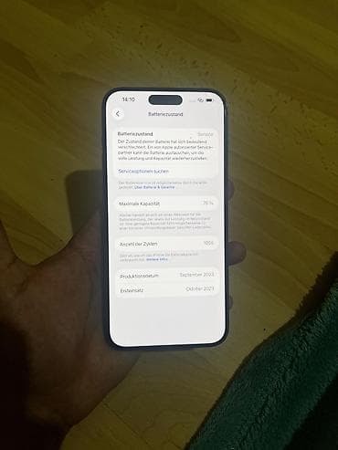 note 7 pro: IPhone 15 Pro Max, Б/у, 256 ГБ, Black Titanium, Кабель, 78 % — 9