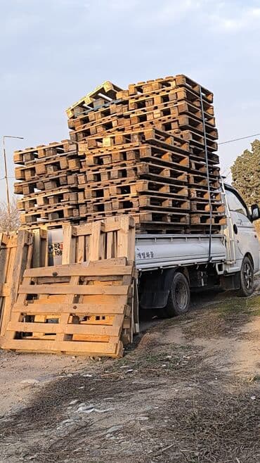 ХДФ: Деревянные поддоны (паллеты) - Материал: массив дерева - Конструкция — 1