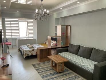 суточный квартира 1 комната: Студия, С мебелью полностью — 7