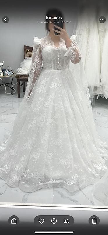 Үлпөт көйнөктөрү жана аксессуарлар: Свадебное платье на прокат. Новое, не застиранное. Носила только я на — 1