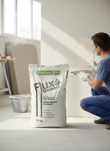 профил для гипсакартон: Шпатлевка гипсовая Flux Trowel Gloss, в мешке 25 кг. Пластичная — 1
