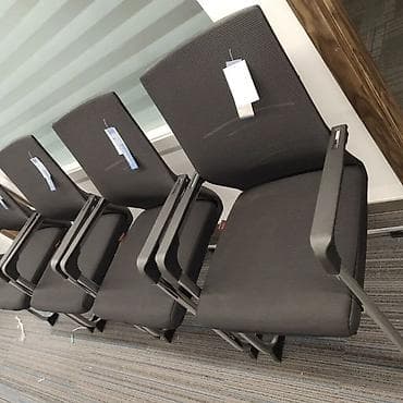 Офисные стулья: Офисный стул, Новый, цвет - Черный, Другой материал — 3