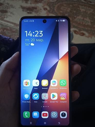 Apple iPhone: Tecno Pova 6 Neo, Б/у, 128 ГБ, цвет - Черный, 2 SIM — 1