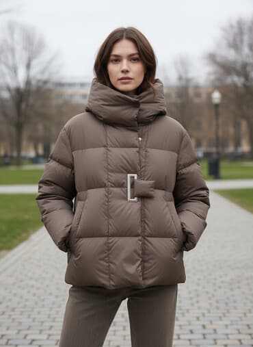 Пуховик, Короткая модель, Стеганый, M