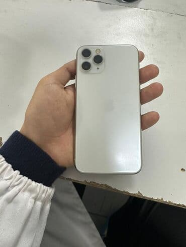 арендовать ноутбук: IPhone 11 Pro, Б/у, 256 ГБ, Белый, Чехол, 76 % — 2