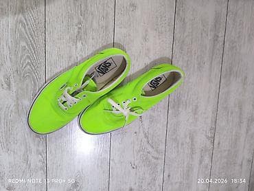 крос: Мужские кроссовки, 40.5, Vans, Новый, цвет - Зеленый — 1
