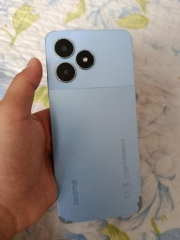 Realme Б/у, 64 ГБ, цвет - Голубой, 2 SIM