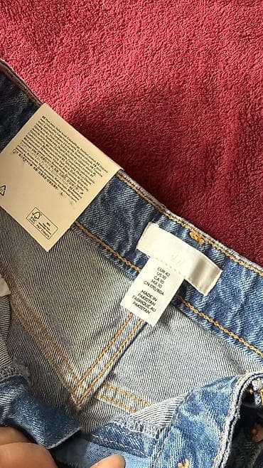 Джинсы: Джинсы, Мом, H&M, Высокая талия, L — 7